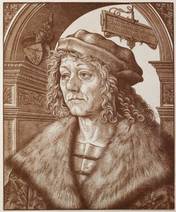 ヨハネス・パウムガルトナーの肖像、1512年（キアロスクーロ木版画）